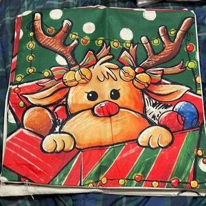 NEW Christmas Throw Pillow Covers 18x18 Set of 4 Farmhouse Christmas Home Decor